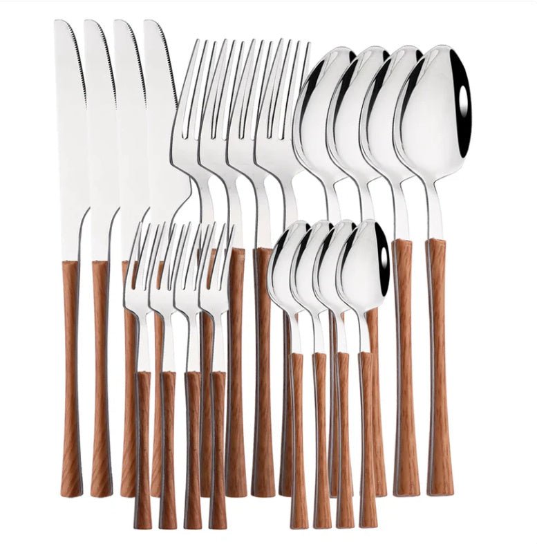 20 - Piece Stainless Steel Cutlery Set - Urban Jiko