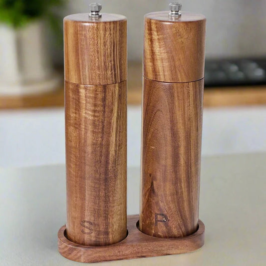 Acacia Wood Salt & Pepper Grinders - Urban Jiko