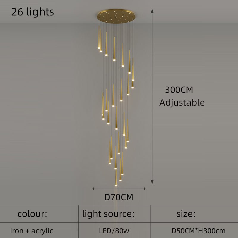 Celestia Linear Drop Chandelier - Urban Jiko