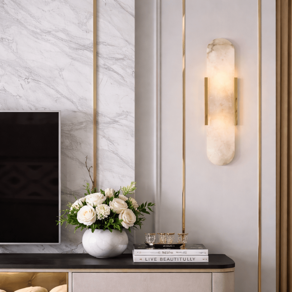 Elaris Marble Wall Light - Urban Jiko