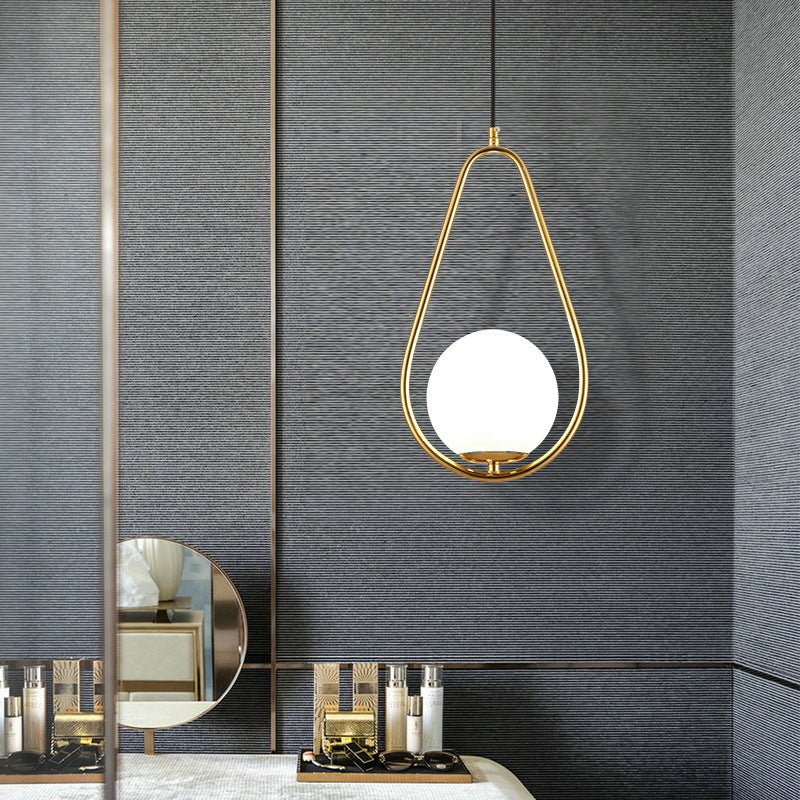 Gold Glass Sphere Pendant Light - Urban Jiko