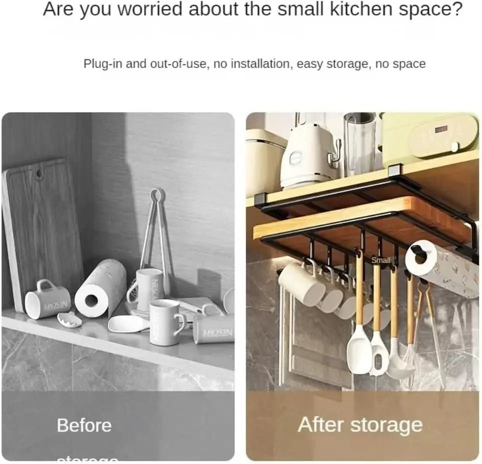 Hanging Kitchen Organizer Rack - Urban Jiko