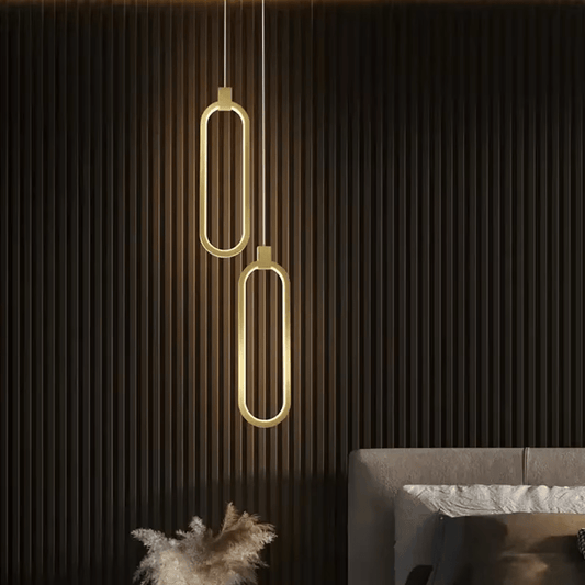 Modern LED Oval Pendant Lamp - Urban Jiko