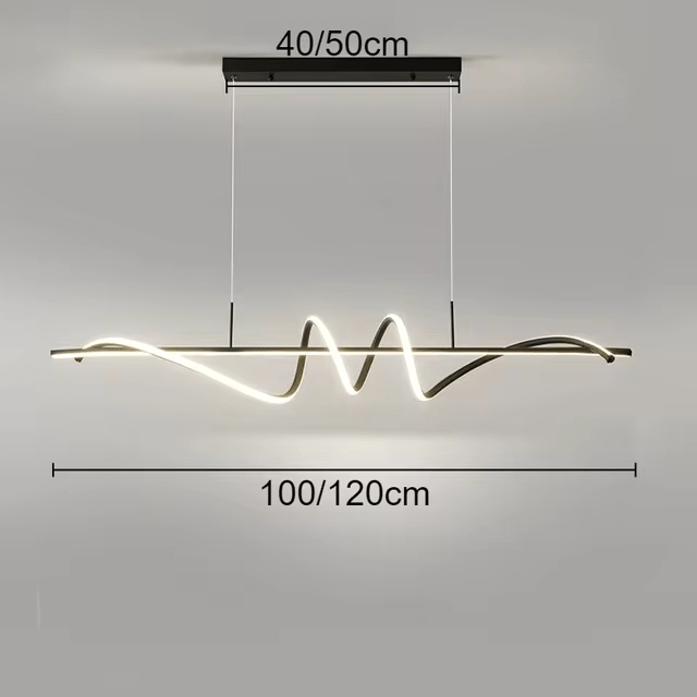 Modern LED Wave Pendant Lamp - Urban Jiko