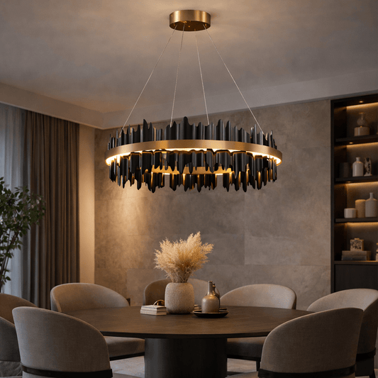Obsidian Halo Chandelier - Urban Jiko