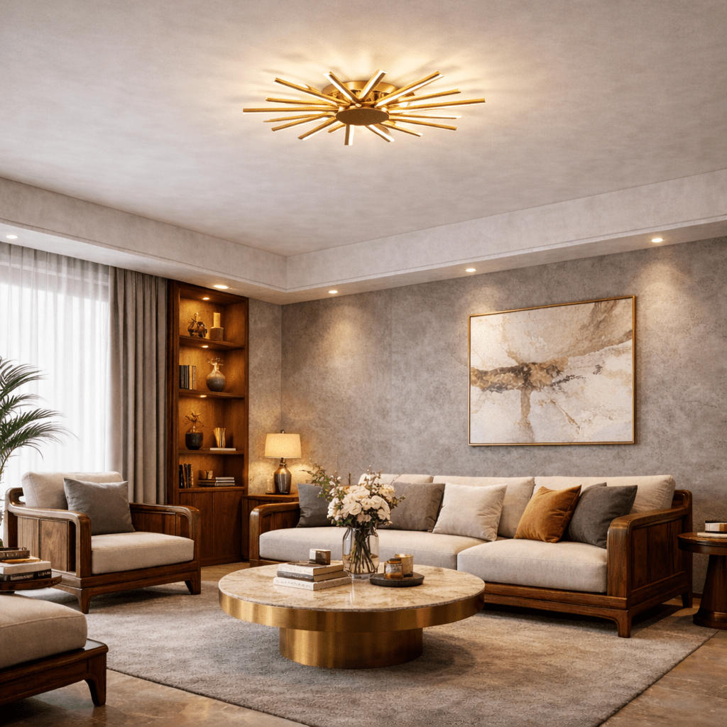 Solvra Modern Ceiling Light - Urban Jiko