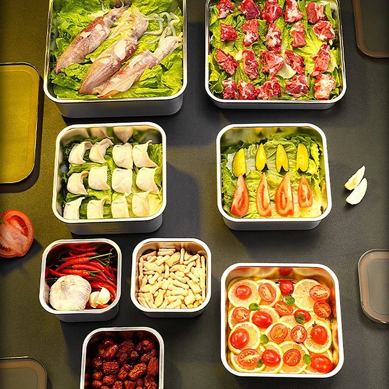 Stainless Steel Food Storage Containers with Snap Seal Lid - Urban Jiko