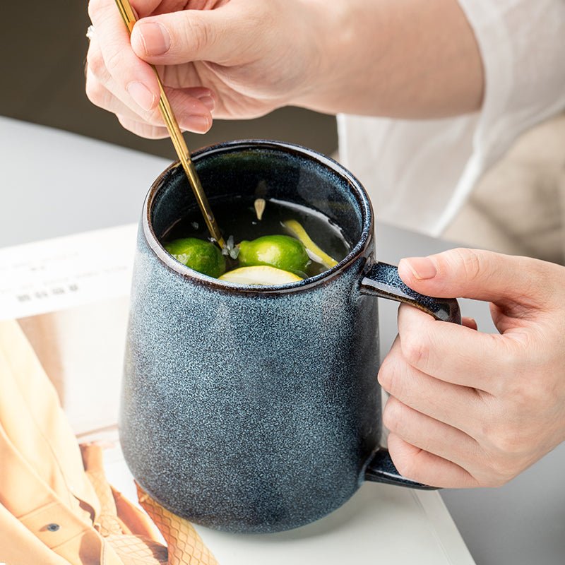 The Azure Hearth Ceramic Mug - Urban Jiko