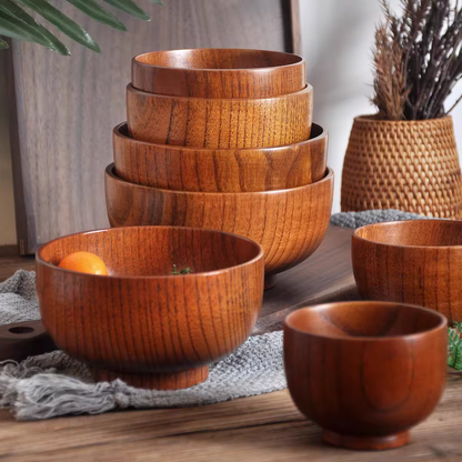 Japanese Jujube Wooden Bowls