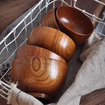 Japanese Jujube Wooden Bowls