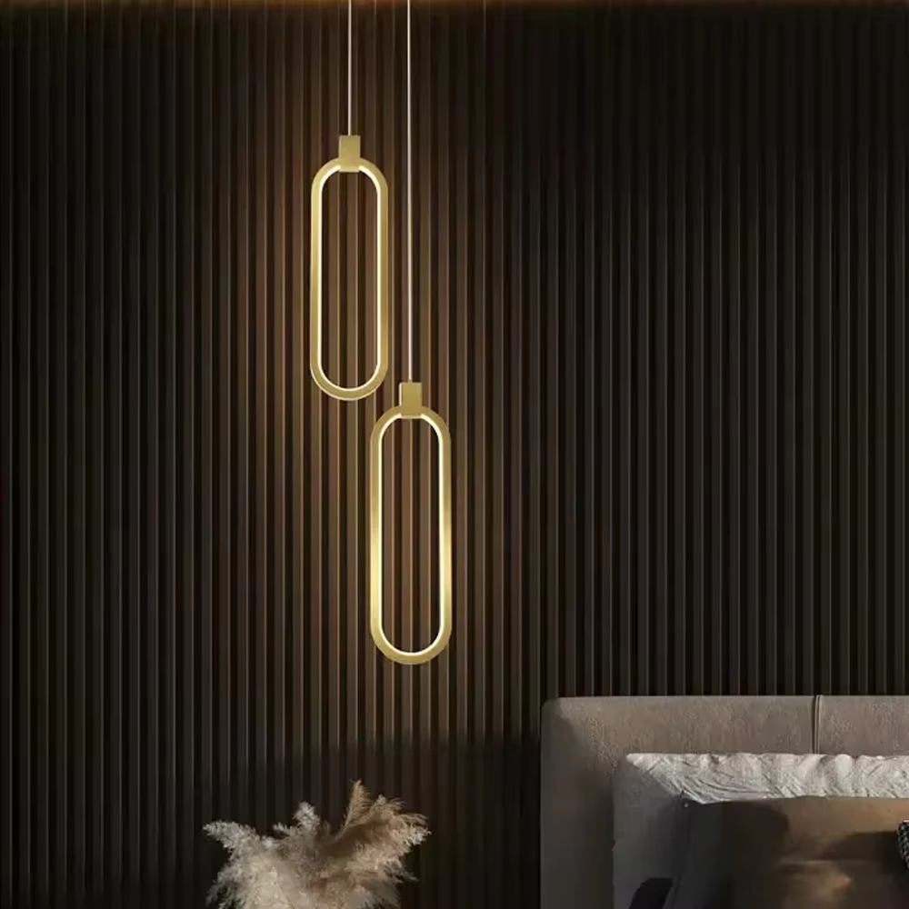 Modern LED Oval Pendant Lamp