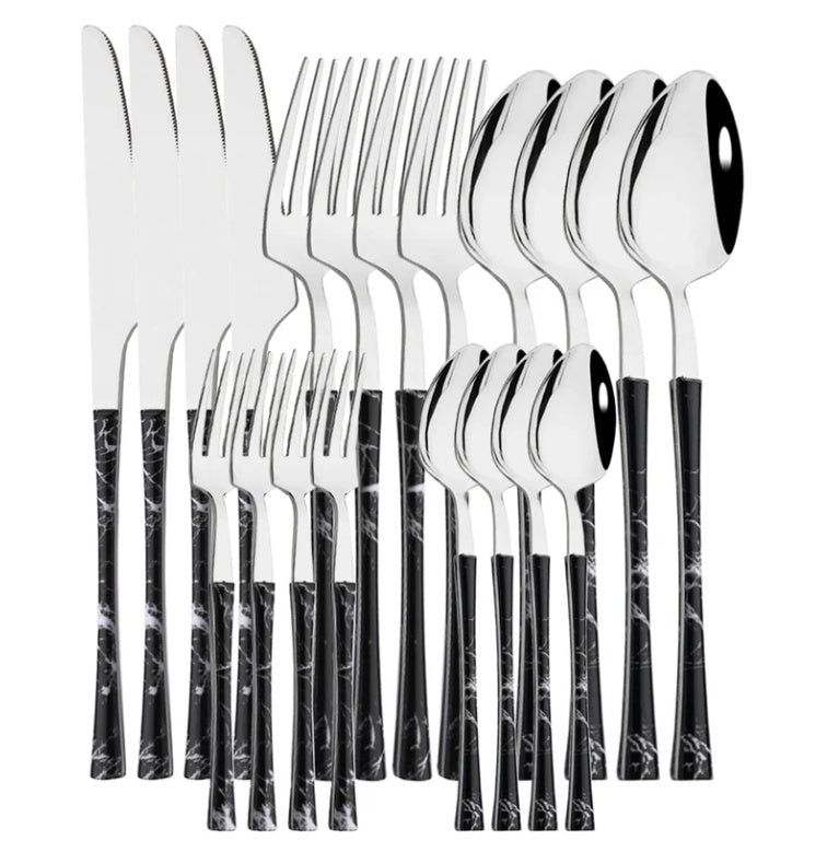 20 - Piece Stainless Steel Cutlery Set - Urban Jiko