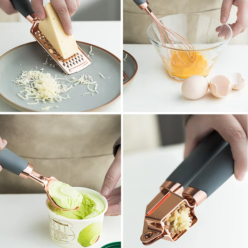 Rose Gold Kitchen Tool Set