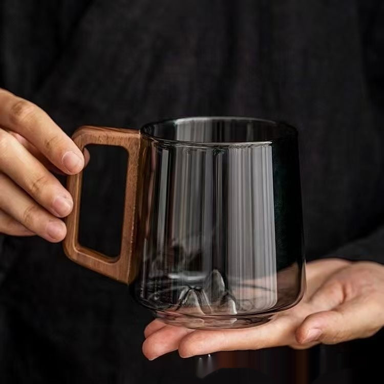 Walnut Glass Mug