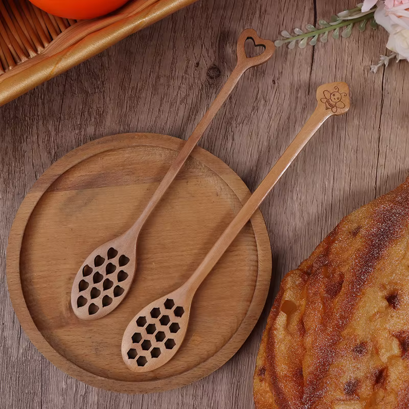 Acacia Wooden Honey Dipper