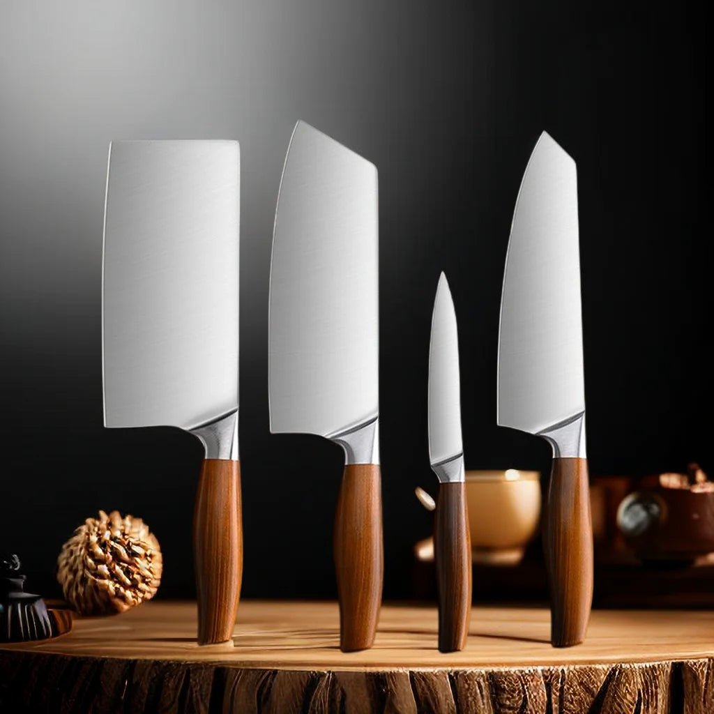 4 - Piece Japanese Steel Knife Set - Urban Jiko