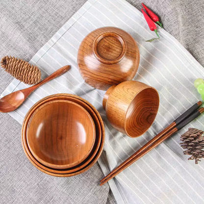 Japanese Jujube Wooden Bowls