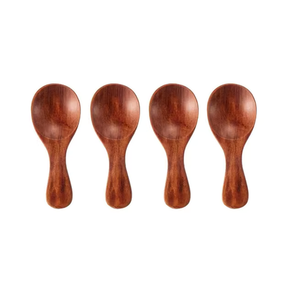 Wooden Condiment Spoons (4 Pack)