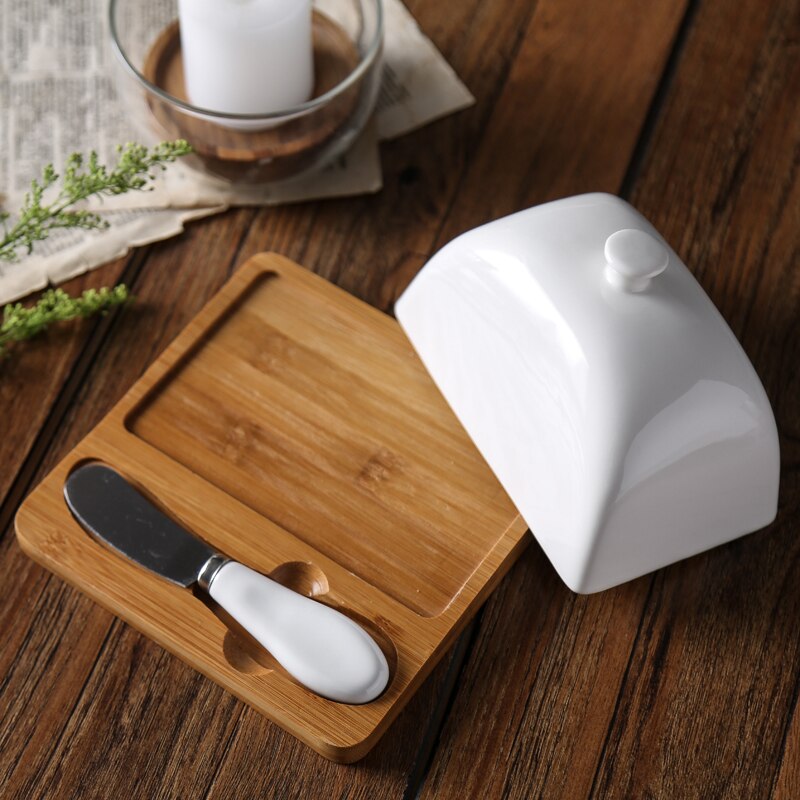 Wooden Butter Dish Set