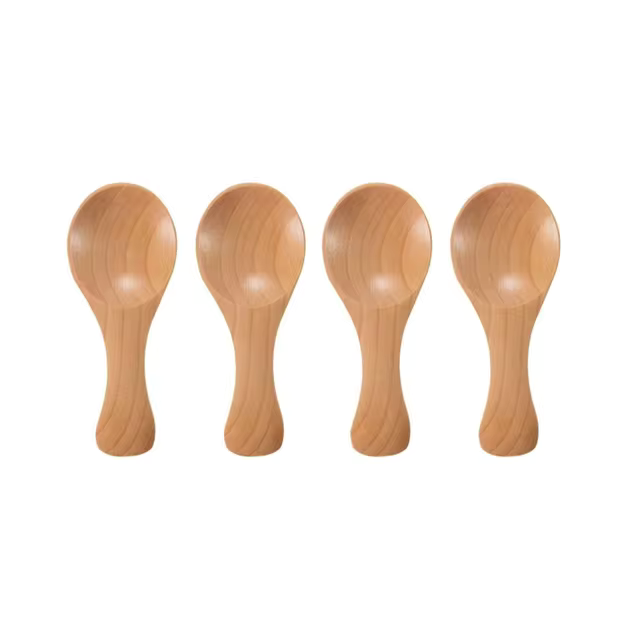 Wooden Condiment Spoons (4 Pack)