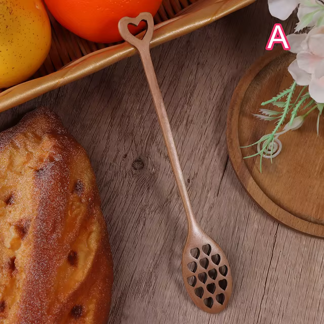 Acacia Wooden Honey Dipper