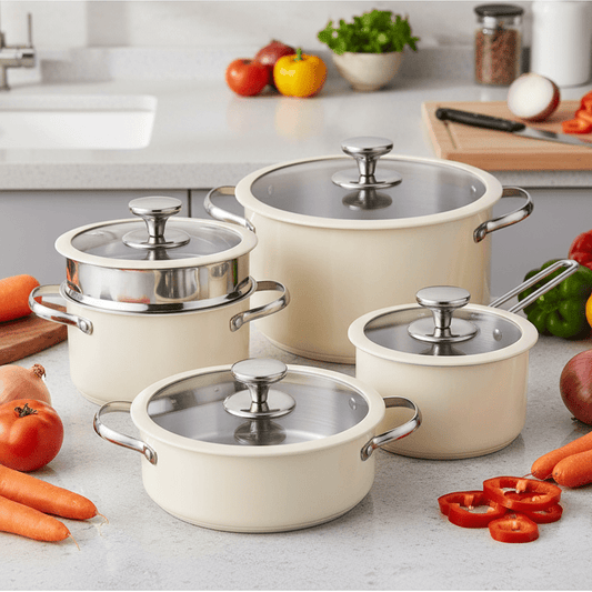 9 - Piece Ceramic Pot Set - Urban Jiko
