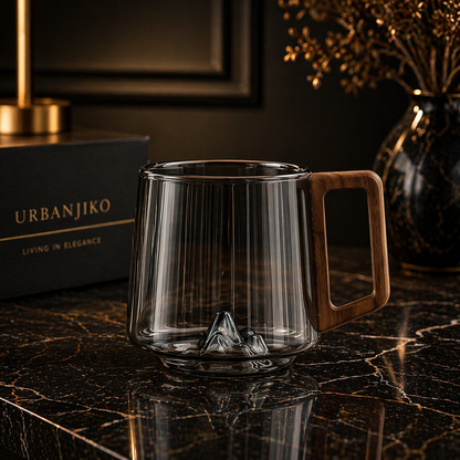 Walnut Glass Mug