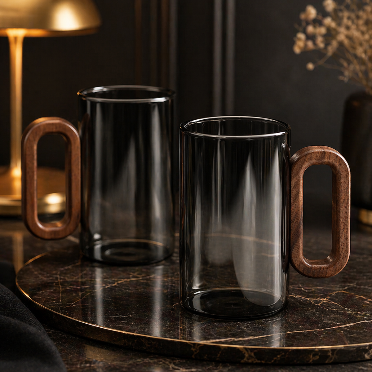 Smoked Borosilicate Mug