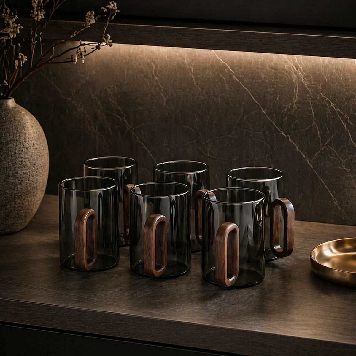 Smoked Borosilicate Mug