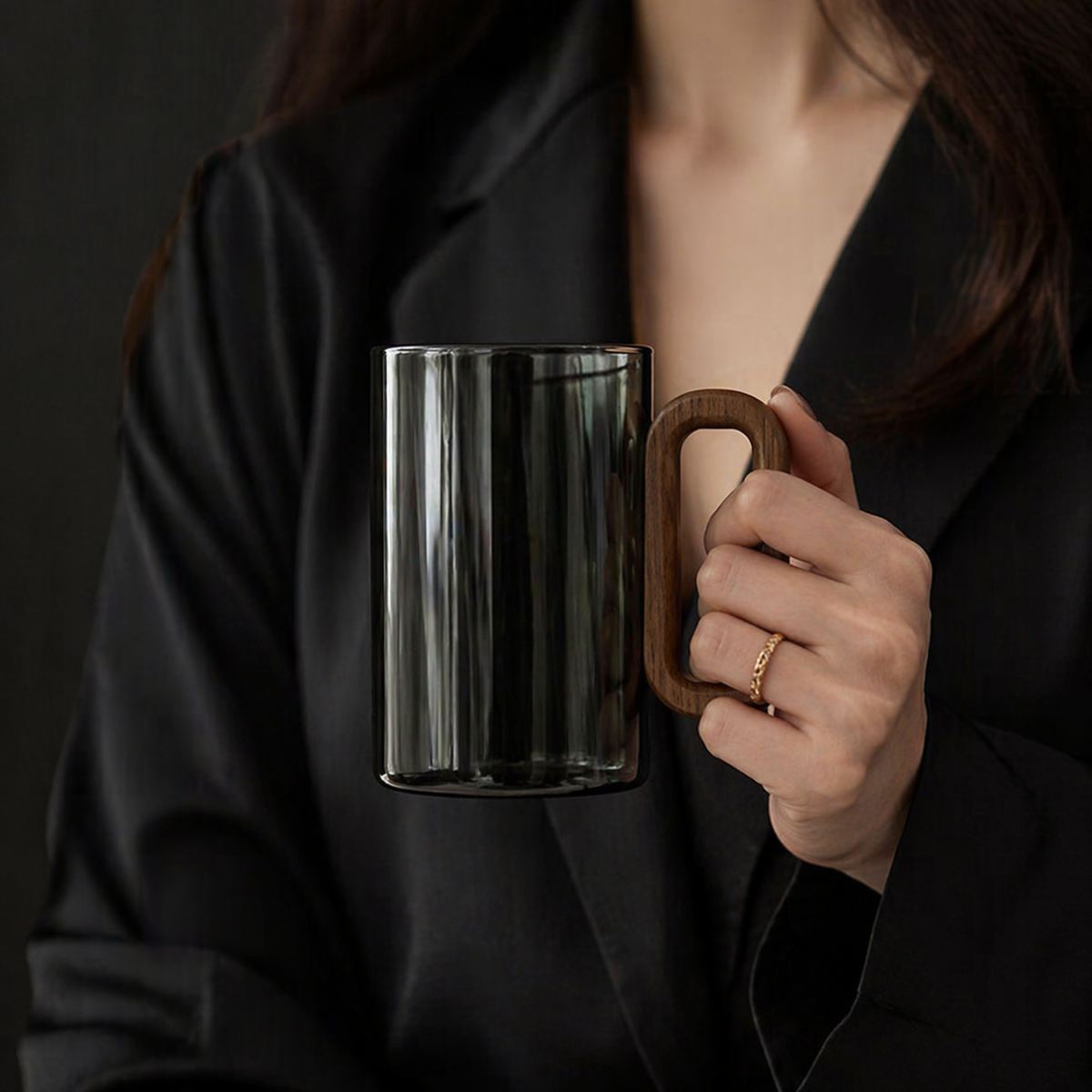 Smoked Borosilicate Mug