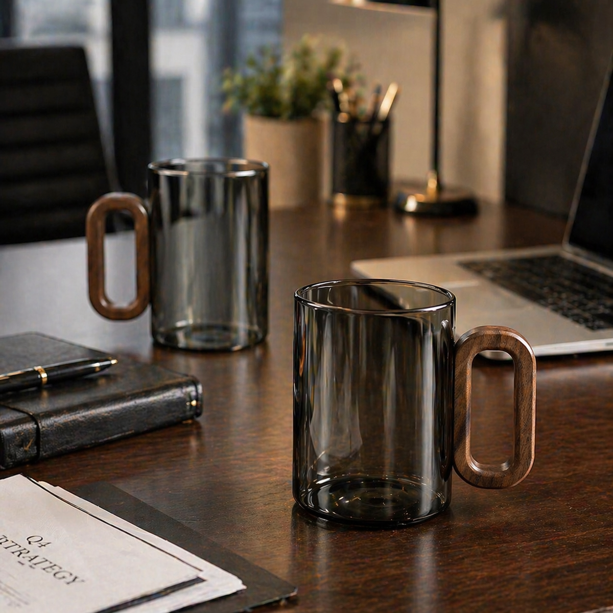 Smoked Borosilicate Mug
