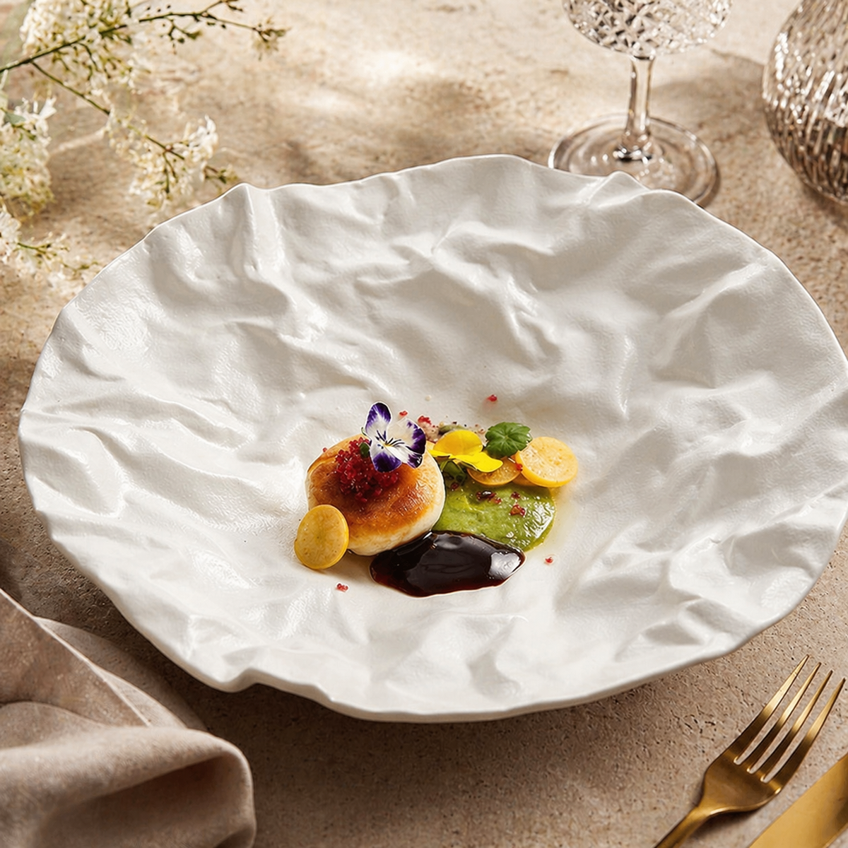 Oceane Sculpted Bowl