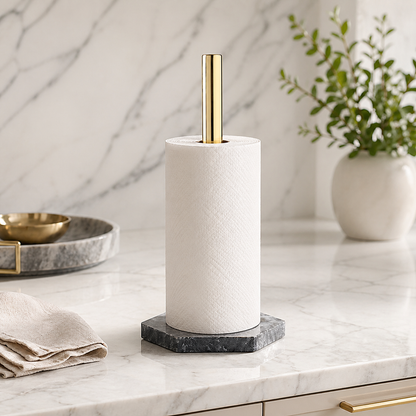 Maison Marble Paper Towel Holder