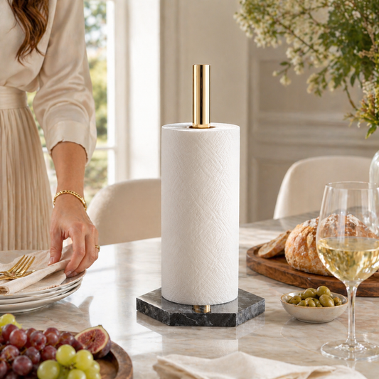 Maison Marble Paper Towel Holder