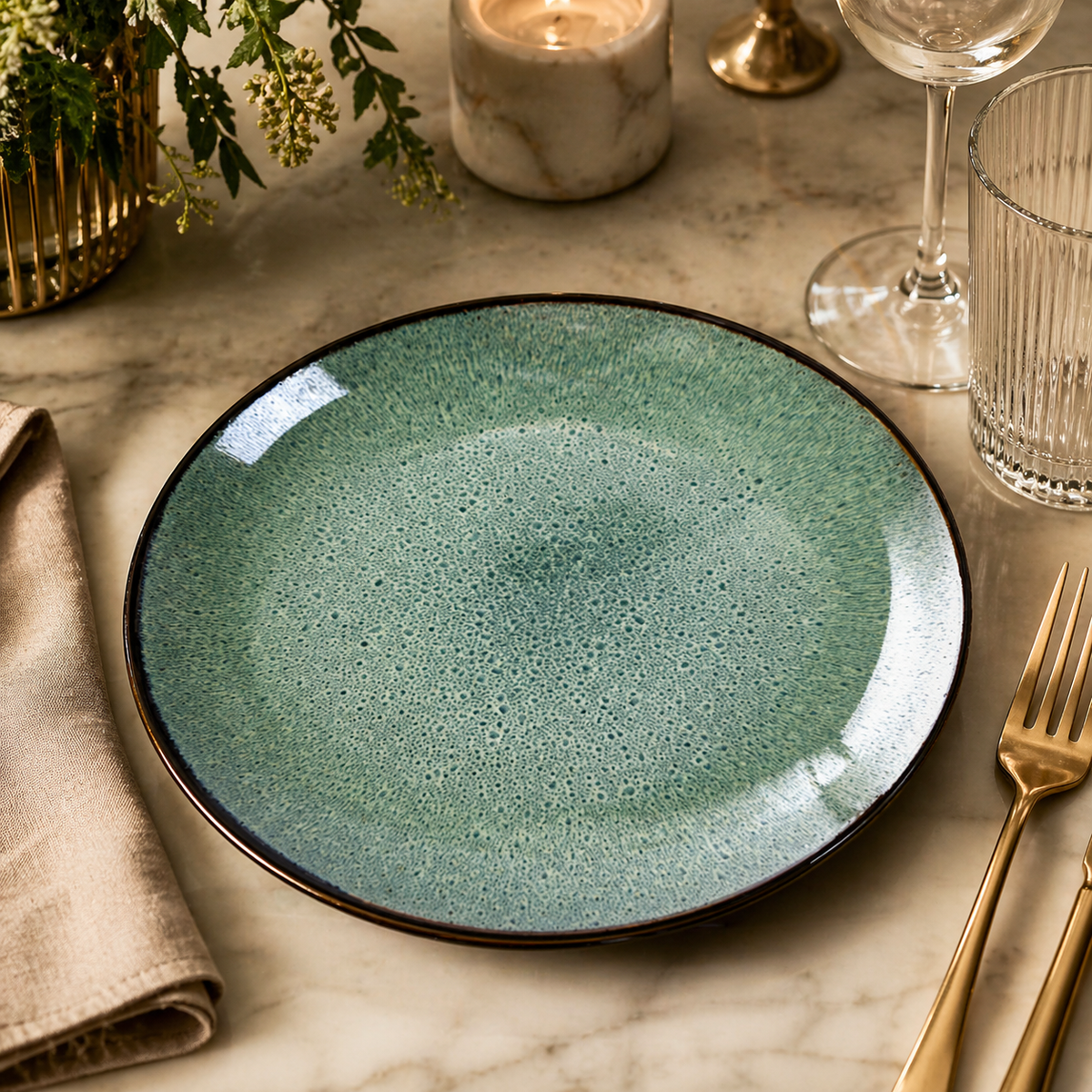 Emerald Glaze Dinnerware