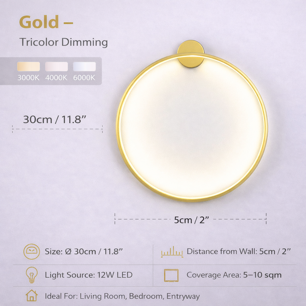 Lunaris Halo Wall Light