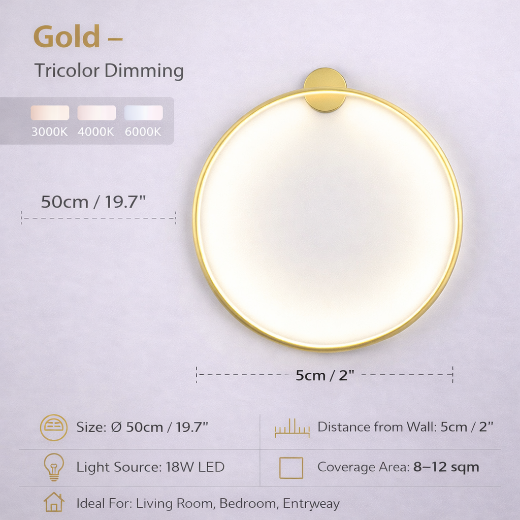 Lunaris Halo Wall Light