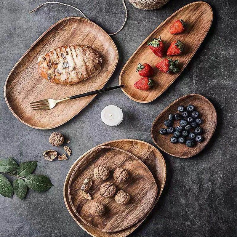 Acacia Wood Serving Trays