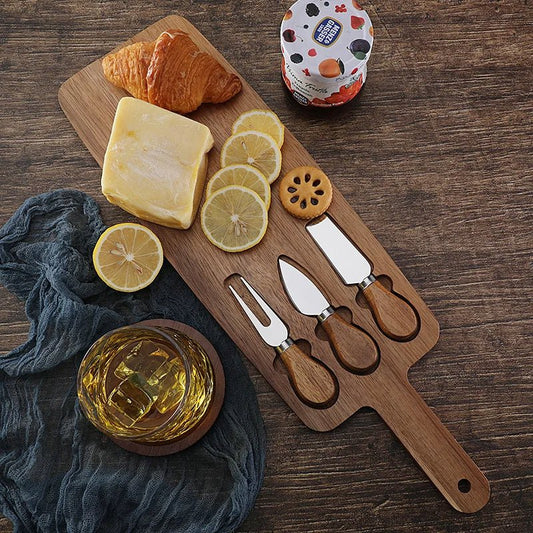 Acacia Cheese Board (with Utensils) - Urban Jiko
