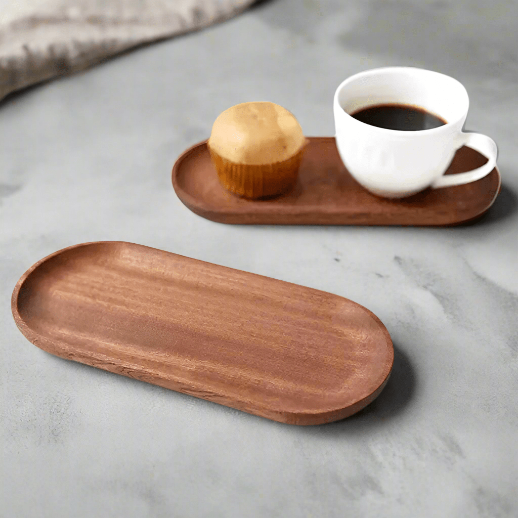 Acacia Wood Side Trays - Urban Jiko