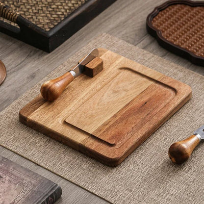 Acacia Wooden Butter Dish Set - Urban Jiko