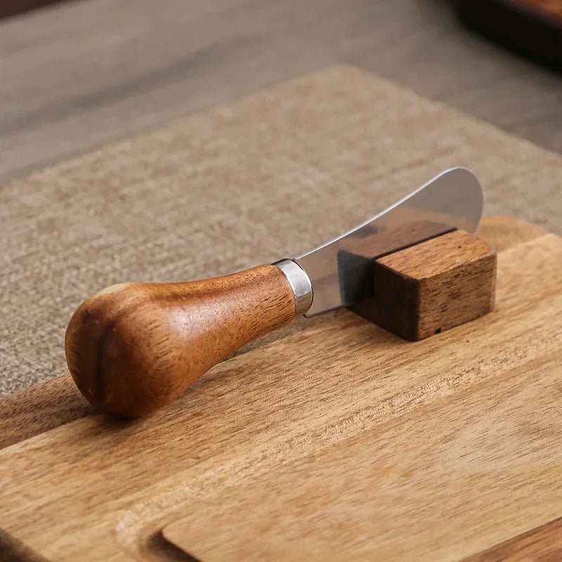 Acacia Wooden Butter Dish Set - Urban Jiko