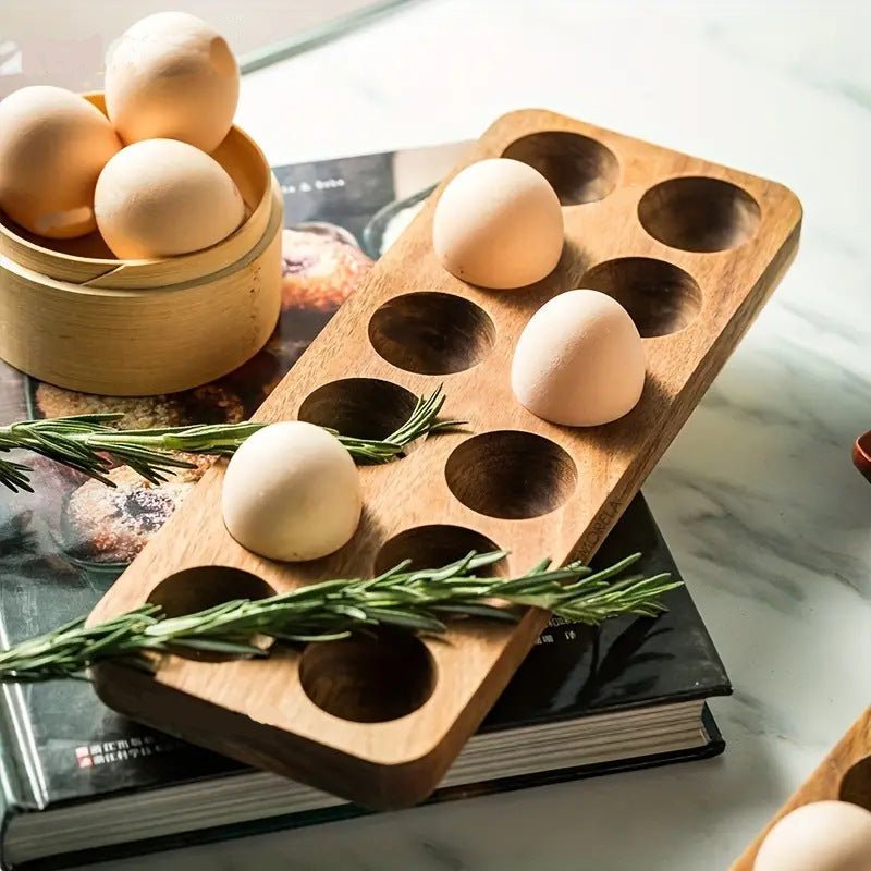 Acacia Wooden Egg Tray - Urban Jiko
