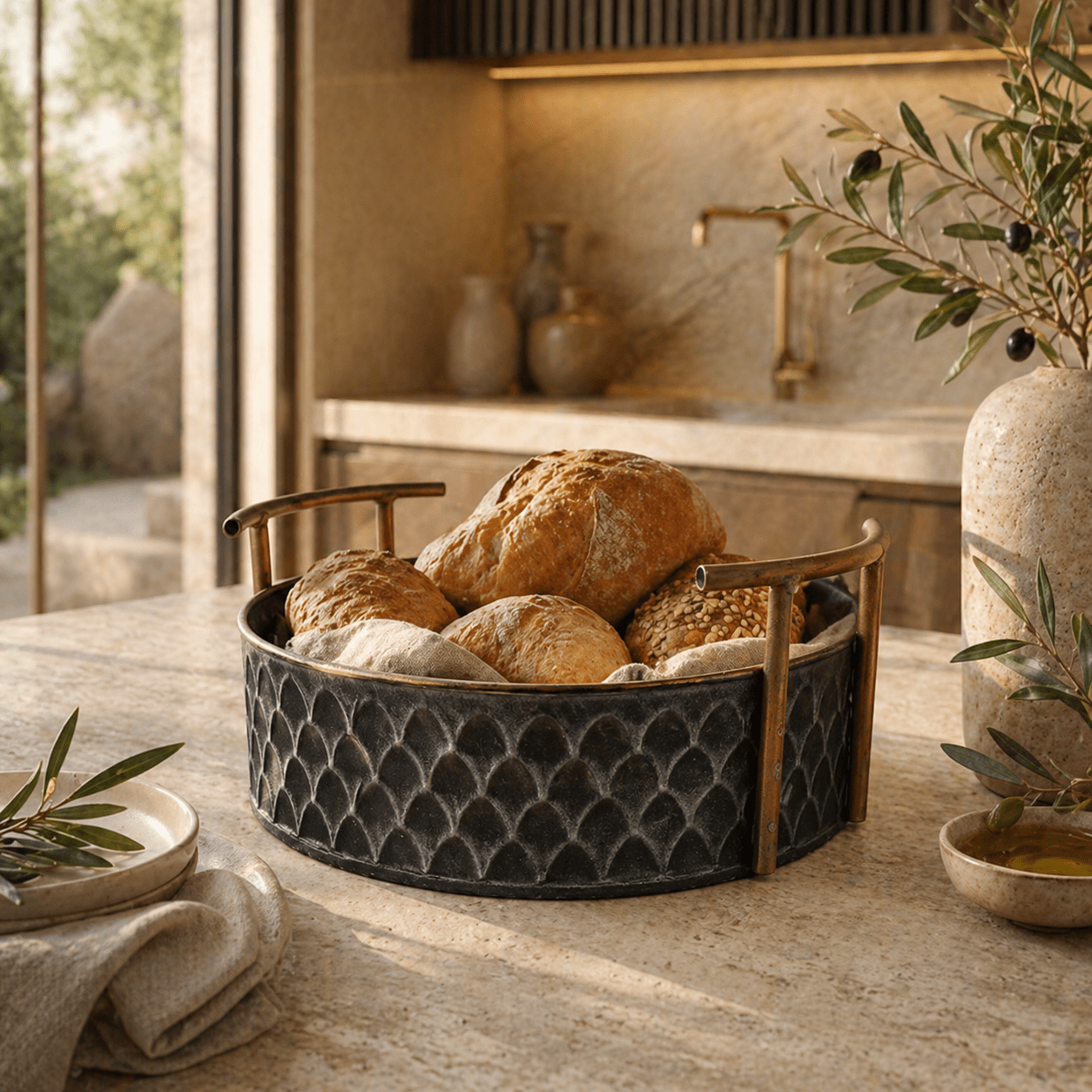 Artisan Copper Bread Holder - Urban Jiko