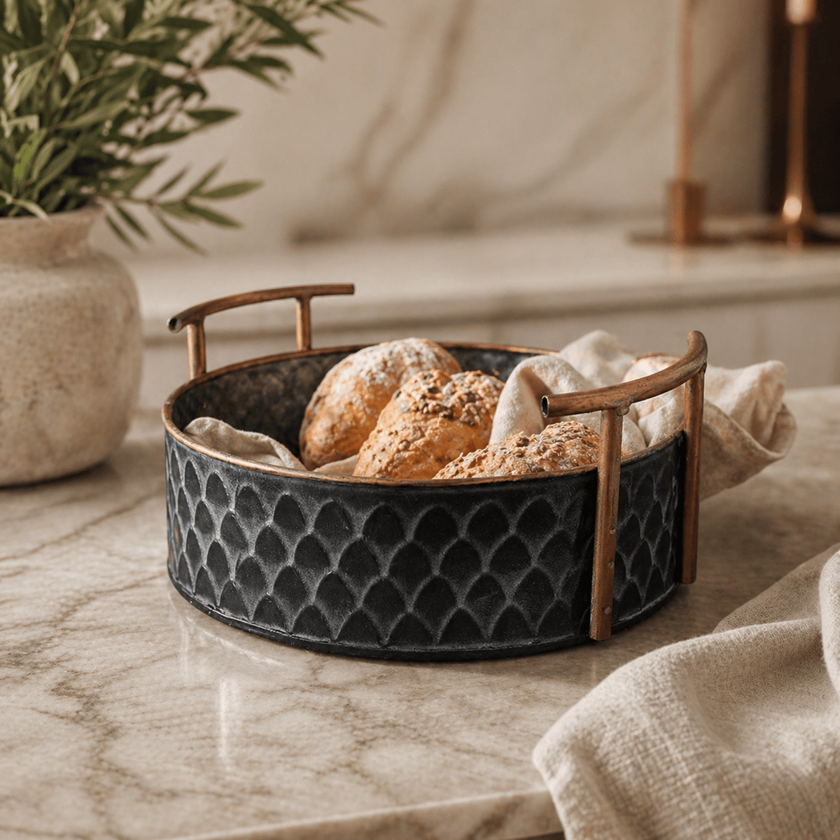 Artisan Copper Bread Holder - Urban Jiko