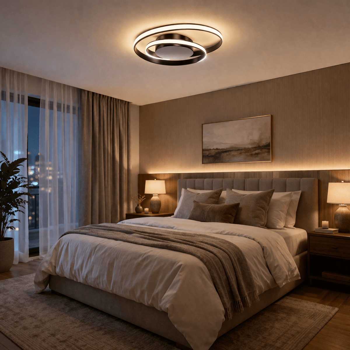 Auraline Linear Halo Ceiling Light - Urban Jiko