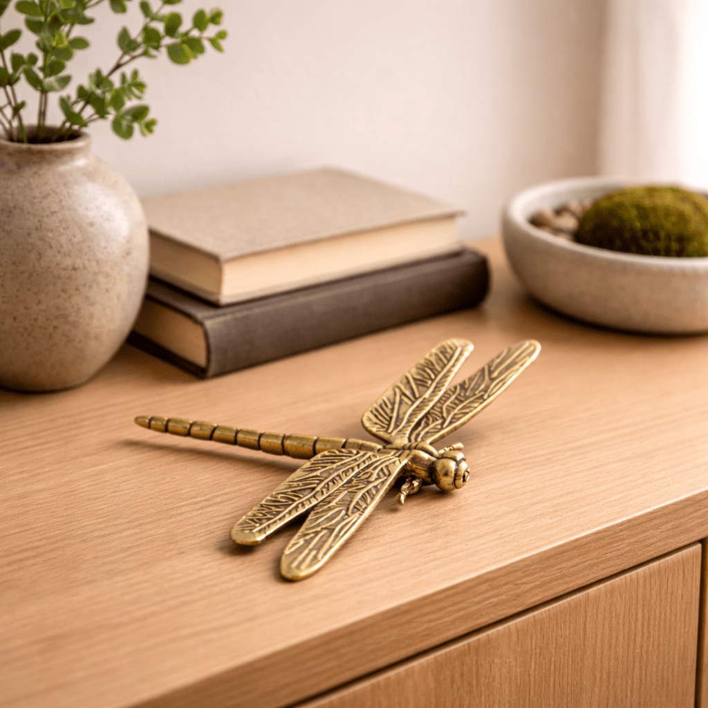 Aurelia Brass Dragonfly Tea Guardian - Urban Jiko