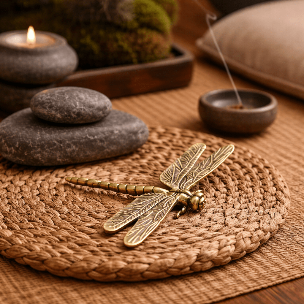Aurelia Brass Dragonfly Tea Guardian - Urban Jiko