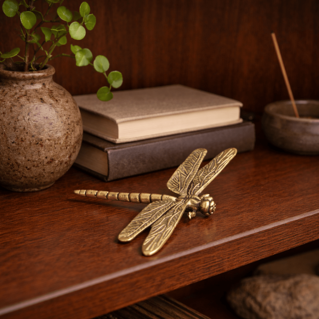 Aurelia Brass Dragonfly Tea Guardian - Urban Jiko