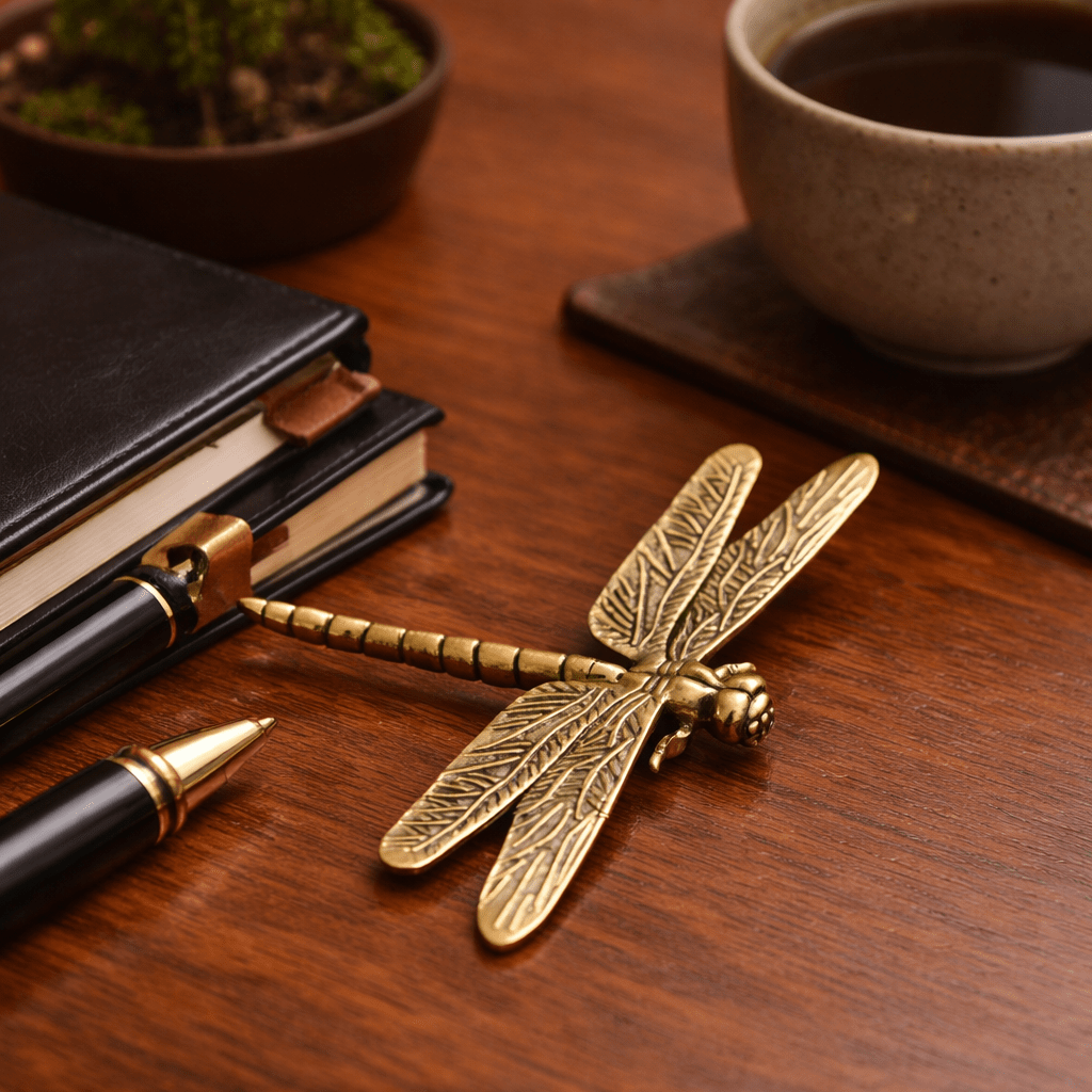Aurelia Brass Dragonfly Tea Guardian - Urban Jiko